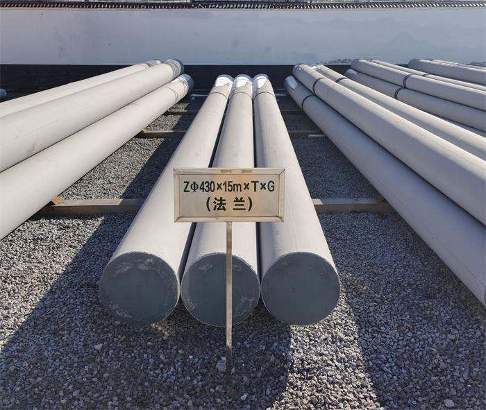 抚宁430×15米×T×G砼电力电杆